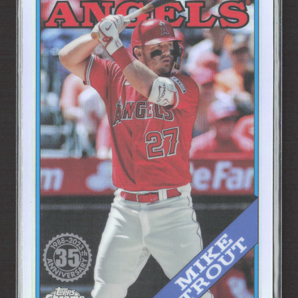 2023 Topps Chrome 35th Anniversary Mike Trout #88CU-2