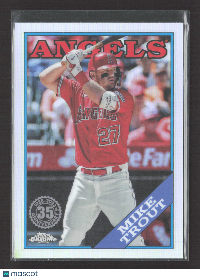 2023 Topps Chrome 35th Anniversary Mike Trout #88CU-2