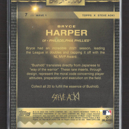 2022 Topps x Steve Aoki Bushido Bryce Harper #7 Wave 1