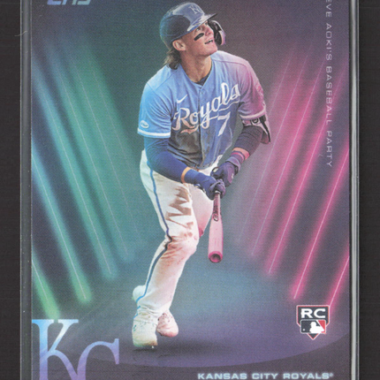 2022 Topps Steve Aoki's Baseball Party Bobby Witt Jr. #100 RC