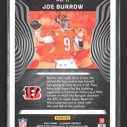 2022 Panini Illusions Football Joe Burrow #17 030/175