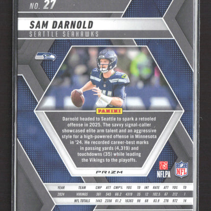 2025 Panini Mosaic Football Sam Darnold #27 Genesis