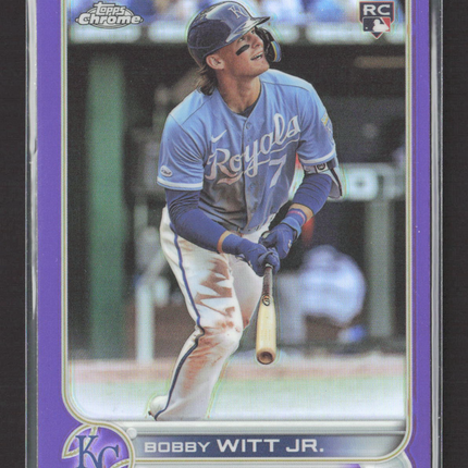 2022 Topps Chrome Bobby Witt Jr. #USC35 Purple RC