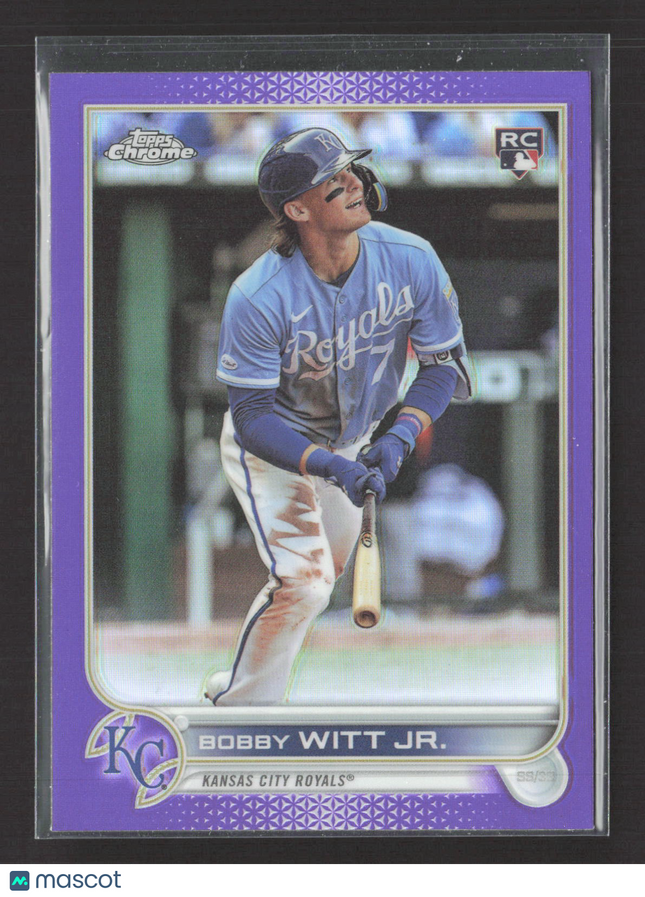 2022 Topps Chrome Bobby Witt Jr. #USC35 Purple RC