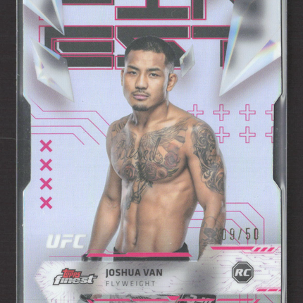 2024 Topps Finest UFC Joshua Van #164 Uncommon RC 09/50
