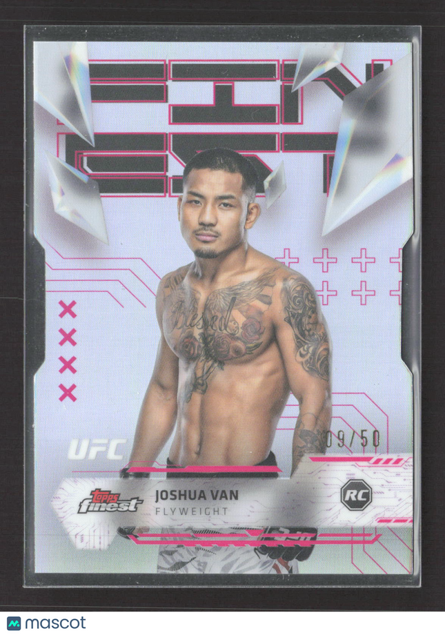 2024 Topps Finest UFC Joshua Van #164 Uncommon RC 09/50