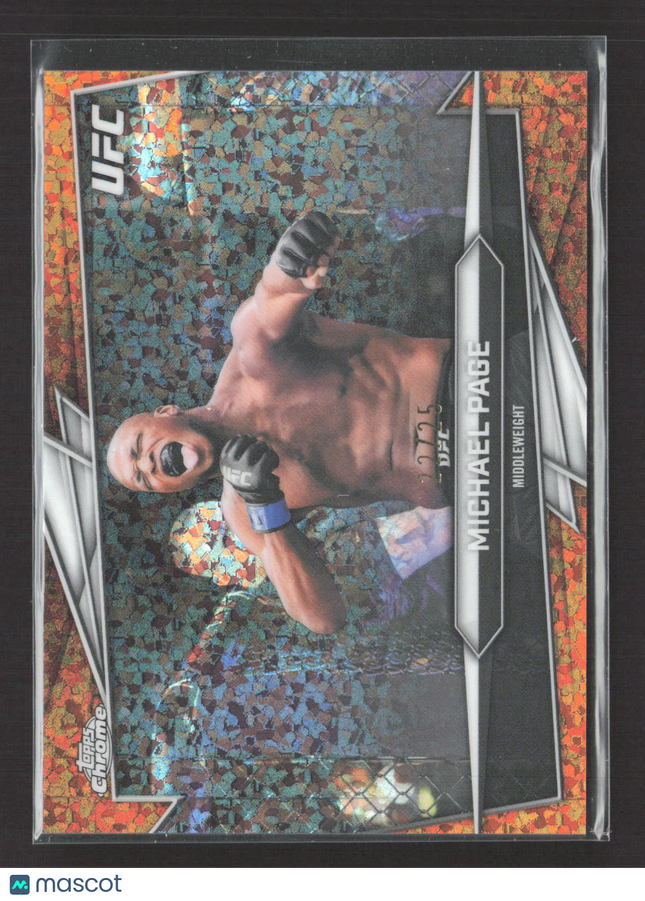 2026 Topps Chrome UFC Michael Page #135 Orange 22/25
