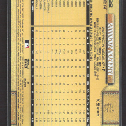 2026 Topps Series One Shinnosuke Ogasawara #32 RC /