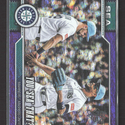 2026 Topps Series One Julio Rodriguez Cal Raleigh #168 Purple /250