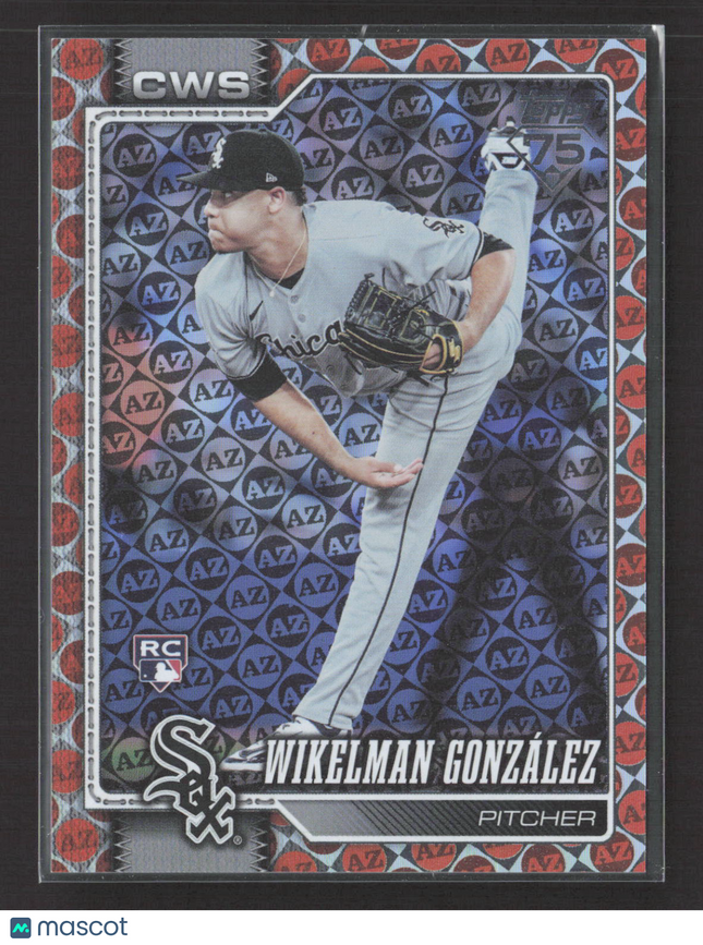 2026 Topps Series One Wikelman González #167 AZ Pattern RC /25
