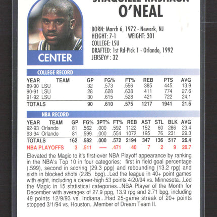 1994 SkyBox NBA Hoops Supreme Court Shaquille O'Neal #SC33