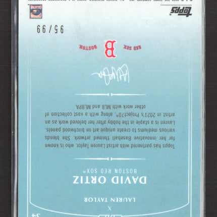 2022 Topps Lauren Taylor David Ortiz #34 Silver Foil 66/99