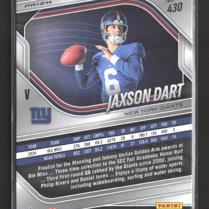 2025 Panini Prizm Jaxson Dart Variation #430 RC