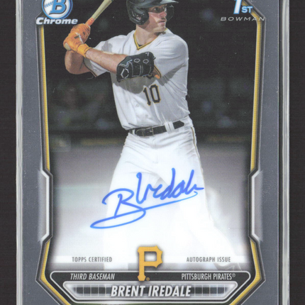 2025 Bowman Chrome Brent Iredale #CPA-BI 1st Bowman Auto