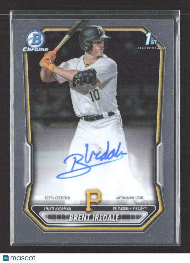 2025 Bowman Chrome Brent Iredale #CPA-BI 1st Bowman Auto