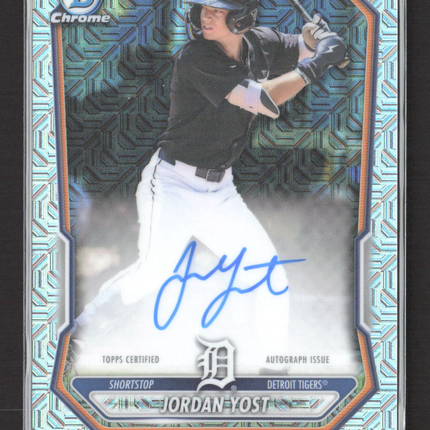 2026 Topps Bowman Chrome Mojo Jordan Yost #BMA-JY Auto