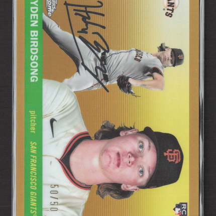 2025 Topps Chrome Platinum Hayden Birdsong #336 Gold /50 RC