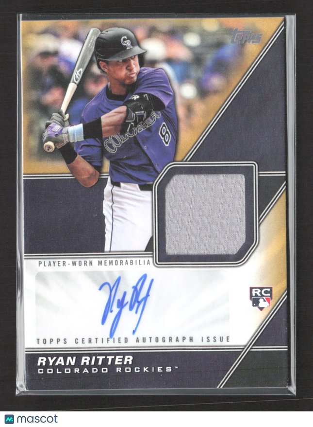 2026 Topps Major League Material Ryan Ritter #MLMA-RY 22/50 RC Patch Auto