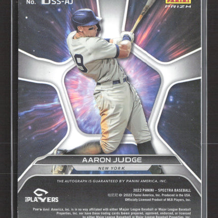 2022 Panini Spectra Prizm Deep Space Aaron Judge #DSS-AJ Auto