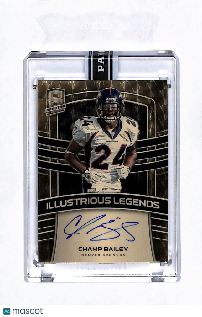 2025 Spectra Illustrious Legends Champ Bailey Black Box Gold Vinyl Auto 1/1