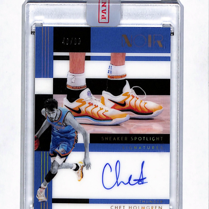 2025 Panini Noir Sneaker Spotlight Signatures Chet Holmgren #SSS-CHT Auto /99