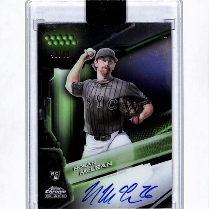 2026 Topps Chrome Black Nolan McLean #CBA-NM RC 43/99 Auto