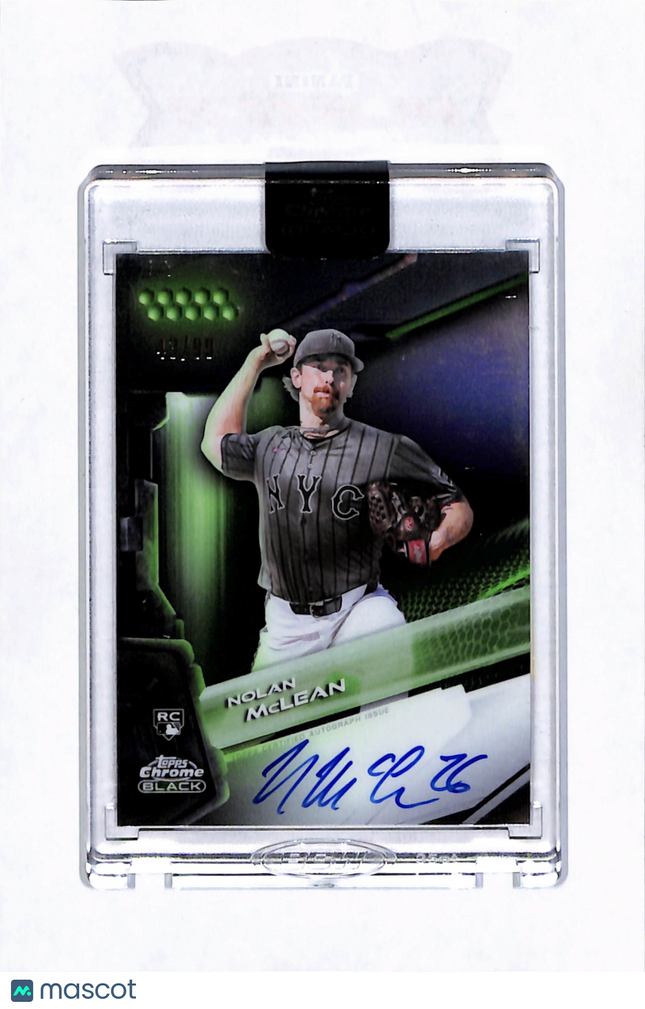 2026 Topps Chrome Black Nolan McLean #CBA-NM RC 43/99 Auto