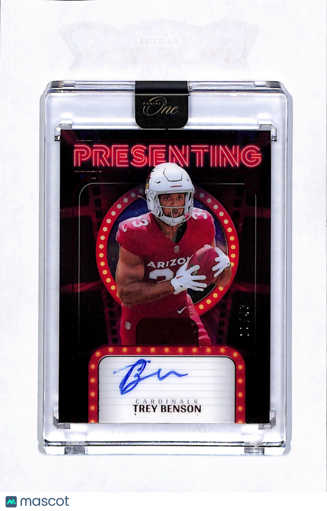2025 Panini One Football Presenting Trey Benson #165 Auto /49