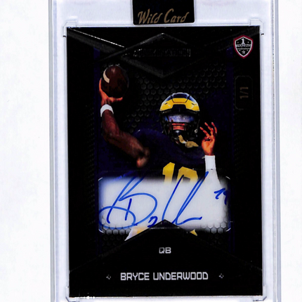2024 Wild Card Alumination Bryce Underwood #ABC-BU Black Auto 1/1