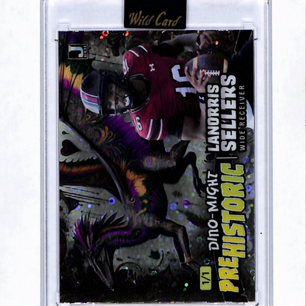 2024 Wild Card Dino-Might Prehistoric LaNorris Sellers #PHPT2-LS 1/1