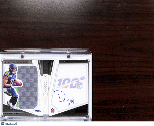 2019 Panini Playbook DK Metcalf #213 06/10 Patch Auto