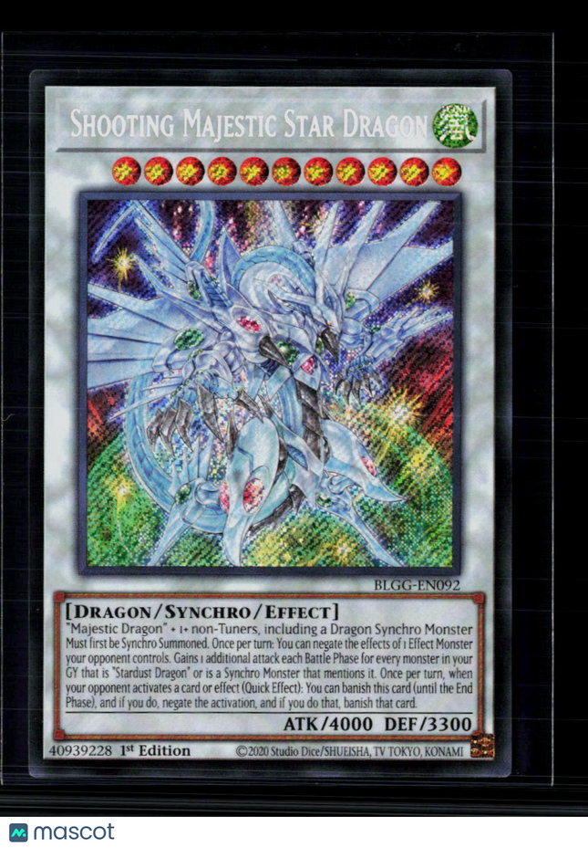 Yu-Gi-Oh! Shooting Majestic Star Dragon Glorious Gallery SR BLGG-EN092 1st Ed
