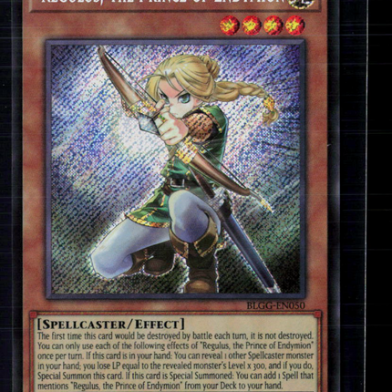 Yu-Gi-Oh! Regulus, the Prince of Endymion Glorious Gallery SR BLGG-EN050 1st Ed
