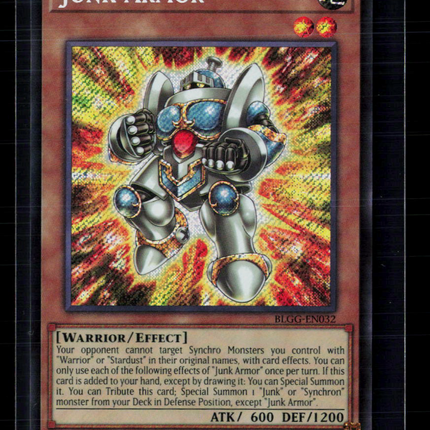 Yu-Gi-Oh! Junk Armor Glorious Gallery SR BLGG-EN032 1st Edition