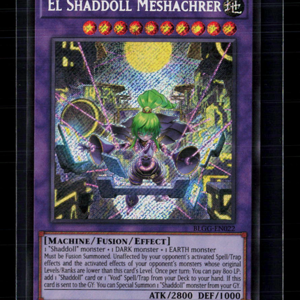 Yu-Gi-Oh! El Shaddoll Meshachrer Glorious Gallery SR BLGG-EN022 1st Edition