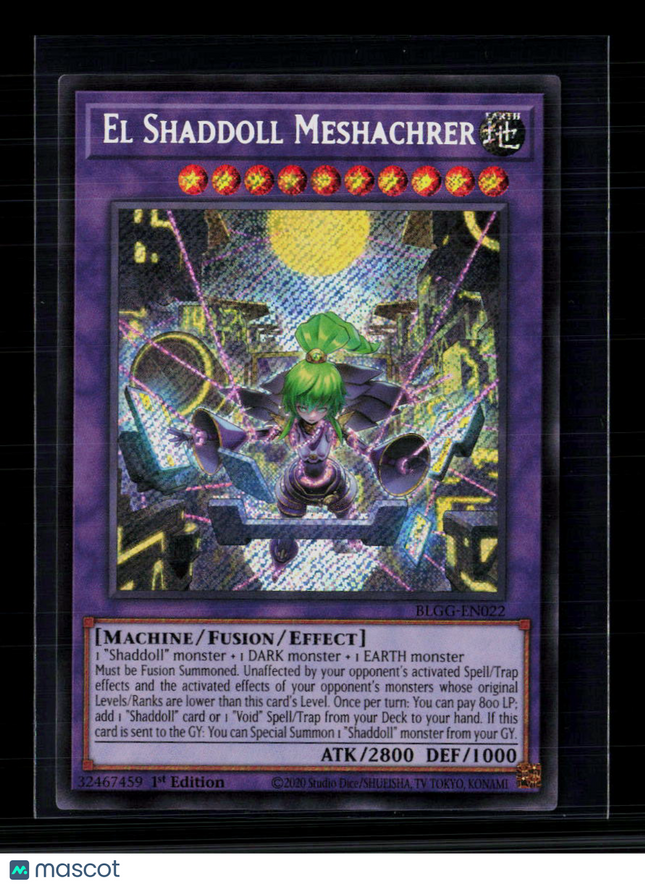 Yu-Gi-Oh! El Shaddoll Meshachrer Glorious Gallery SR BLGG-EN022 1st Edition