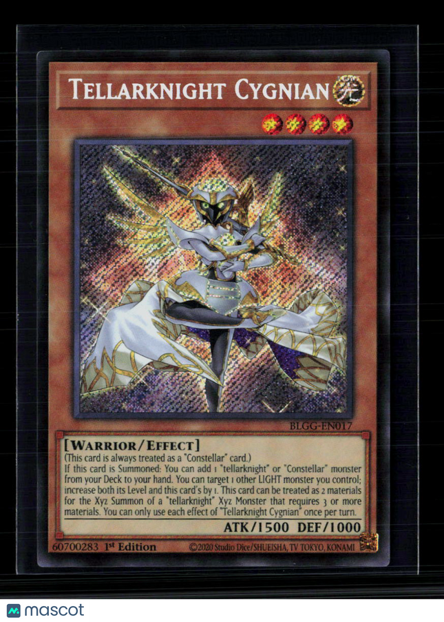 Yu-Gi-Oh! Tellarknight Cygnian Glorious Gallery SR BLGG-EN017 1st Edition
