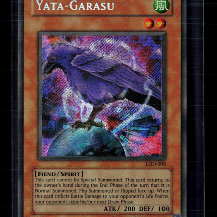 Yu-Gi-Oh! Yata-Garasu Legacy of Darkness Secret Rare • LOD-000 Unlimited