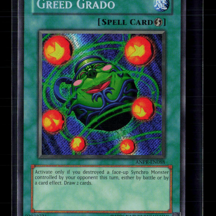 Yu-Gi-Oh! Greed Grado Ancient Prophecy Secret Rare • ANPR-EN088 Unlimited
