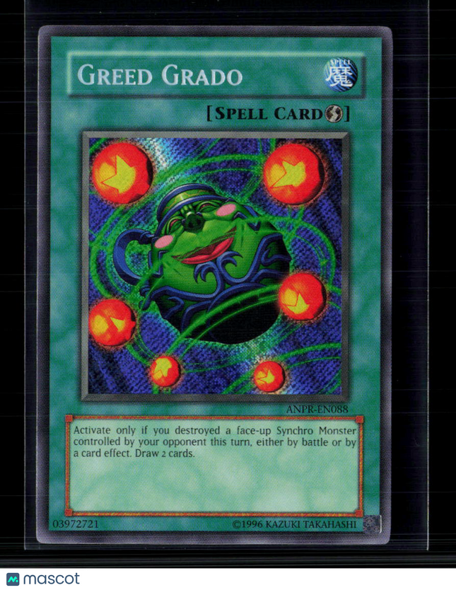 Yu-Gi-Oh! Greed Grado Ancient Prophecy Secret Rare • ANPR-EN088 Unlimited