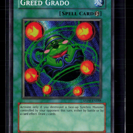 Yu-Gi-Oh! Greed Grado Ancient Prophecy Secret Rare • ANPR-EN088 Unlimited
