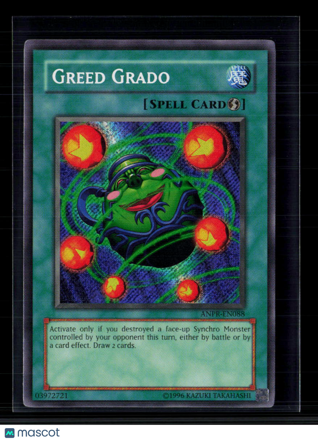 Yu-Gi-Oh! Greed Grado Ancient Prophecy Secret Rare • ANPR-EN088 Unlimited