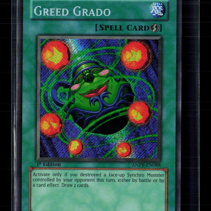 Yu-Gi-Oh! Greed Grado Ancient Prophecy Secret Rare • ANPR-EN088 1st Edition