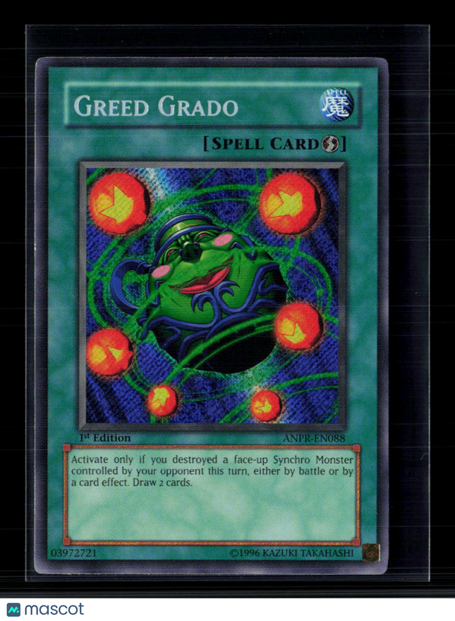 Yu-Gi-Oh! Greed Grado Ancient Prophecy Secret Rare • ANPR-EN088 1st Edition