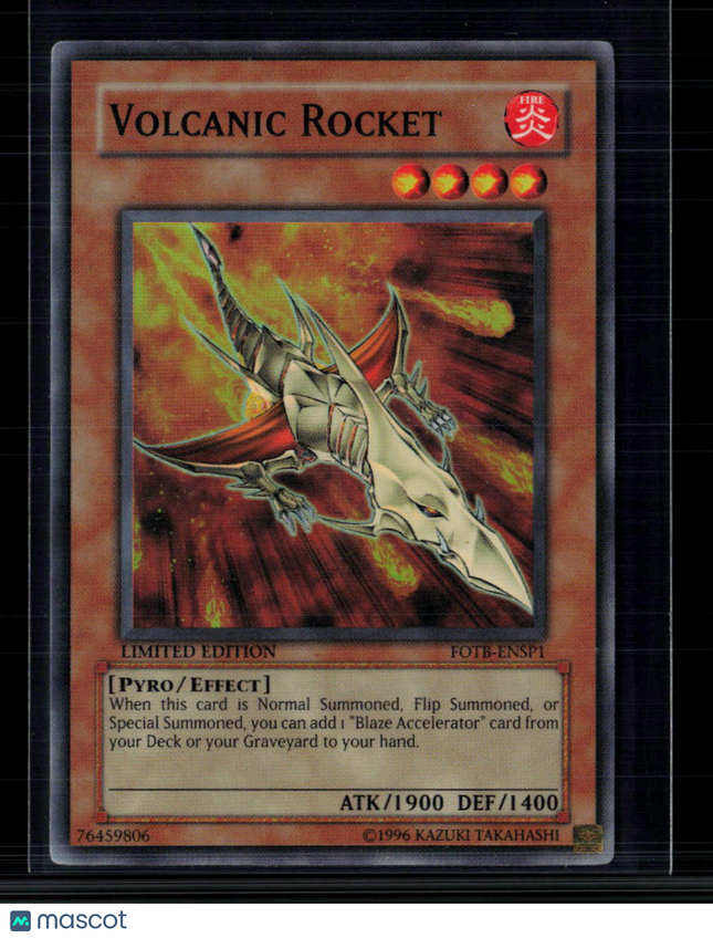 Yu-Gi-Oh! Volcanic Rocket Sneak Preview Series 3 Super Rare • FOTB-ENSP1 Limited