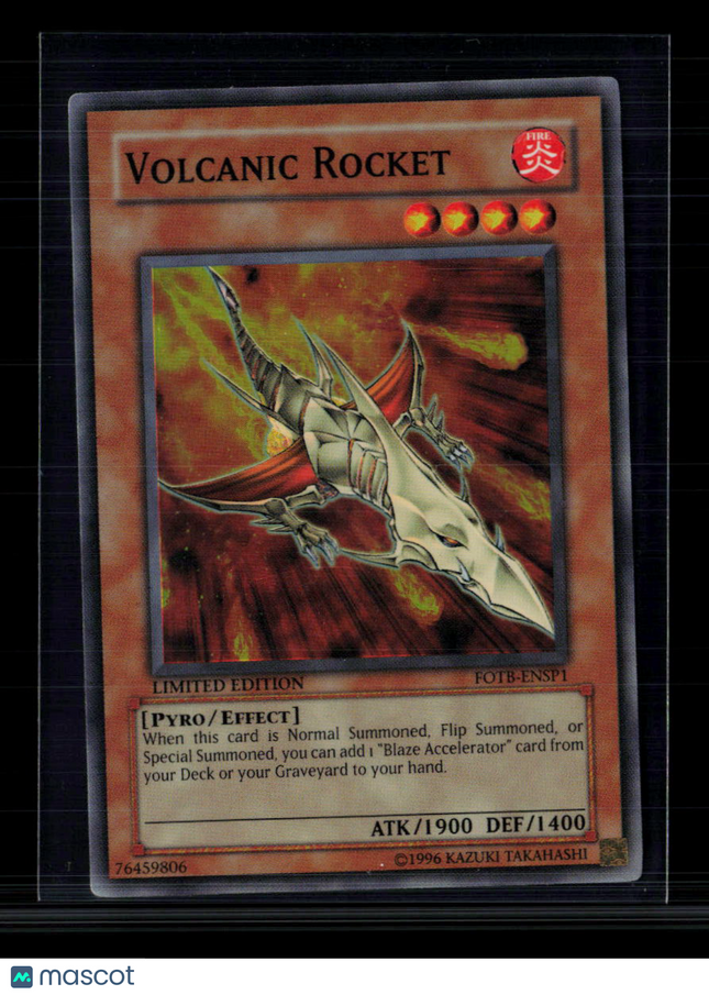 Yu-Gi-Oh! Volcanic Rocket Sneak Preview Series 3 Super Rare • FOTB-ENSP1 Limited