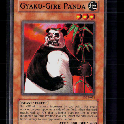 Yu-Gi-Oh! Gyaku-Gire Panda Dark Crisis Common • DCR-021 Unlimited