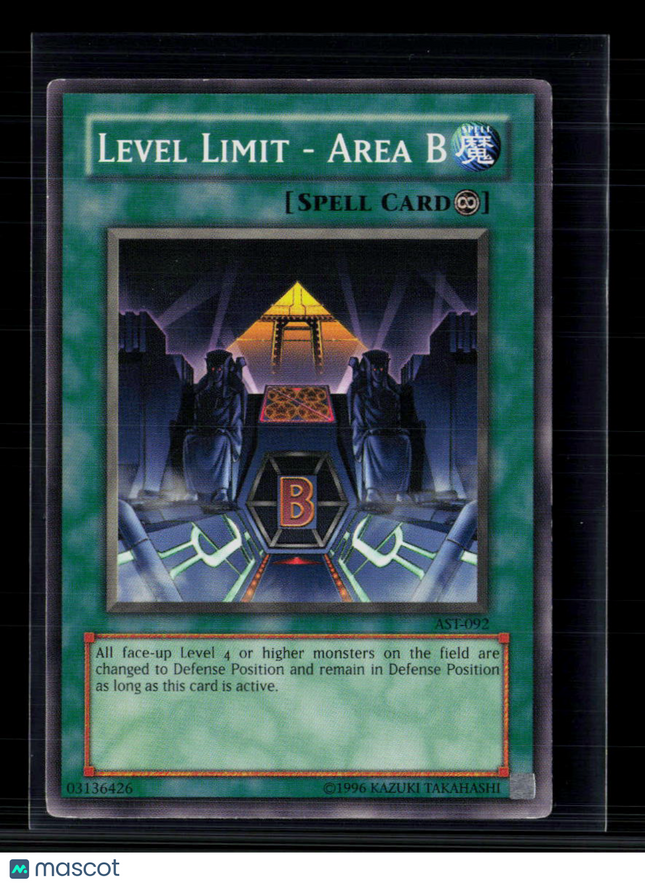 Yu-Gi-Oh! Level Limit - Area B Ancient Sanctuary Common • AST-092 Unlimited