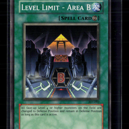 Yu-Gi-Oh! Level Limit - Area B Ancient Sanctuary Common • AST-092 Unlimited