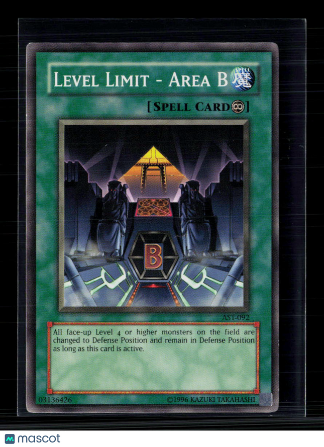 Yu-Gi-Oh! Level Limit - Area B Ancient Sanctuary Common • AST-092 Unlimited